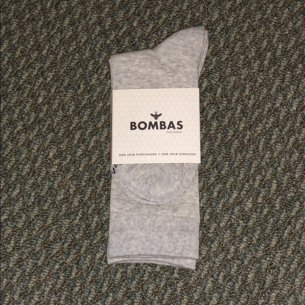 Grey Bombas Socks